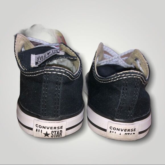 Converse All Star Infant Low Top Black size 8 - Picture 7 of 8
